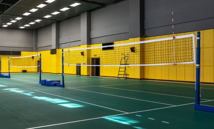 Terrain de volleyball